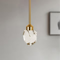 Gold crystal diamond pendant light, kitchen light fixture with lampshade, small hanging ceiling light, modern globe pendant light, suitable for living room, bedroom, bathroom, dining room, bar and home decoration
