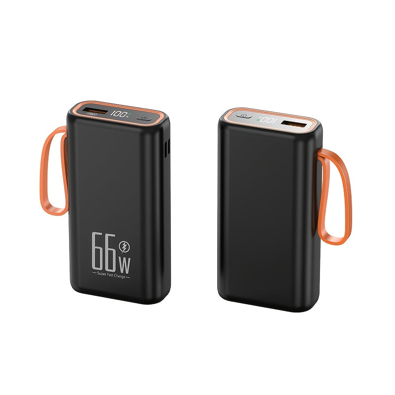 15800mAh Portable Power Bank, 66W Fast Charging Portable Charger, Dual USB Input and Three USB Output, Digital Display Screen, Suitable for iPhone 17/ 16/ 15/ 14/ 13/ 12 and More, Outdoor Emergency Backup, Travel Power Bank, Onthego Charging, Modern