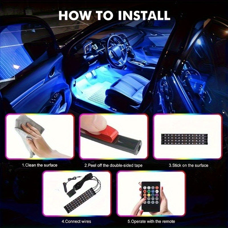 Remote control LED neon light strip, dynamic color-changing flexible tube light, home party decorative ambiance light