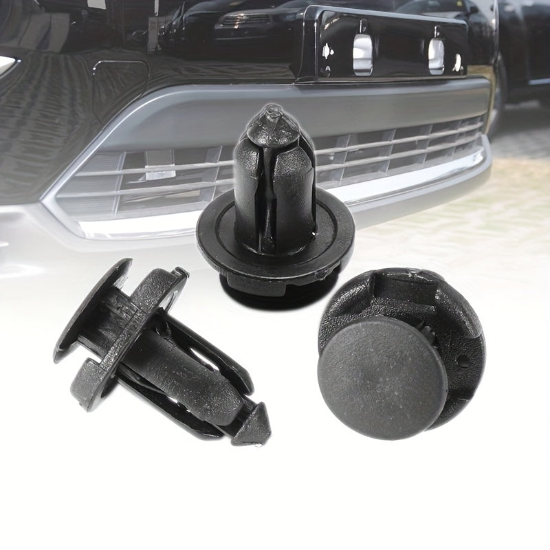 200-Piece 10mm Plastic Push-Type Retainer Fasteners – Bumper Pin Auto Clips Plastic Fixing Kit, Common Size Auto Push Rivets, Universal Plastic Fender Clips