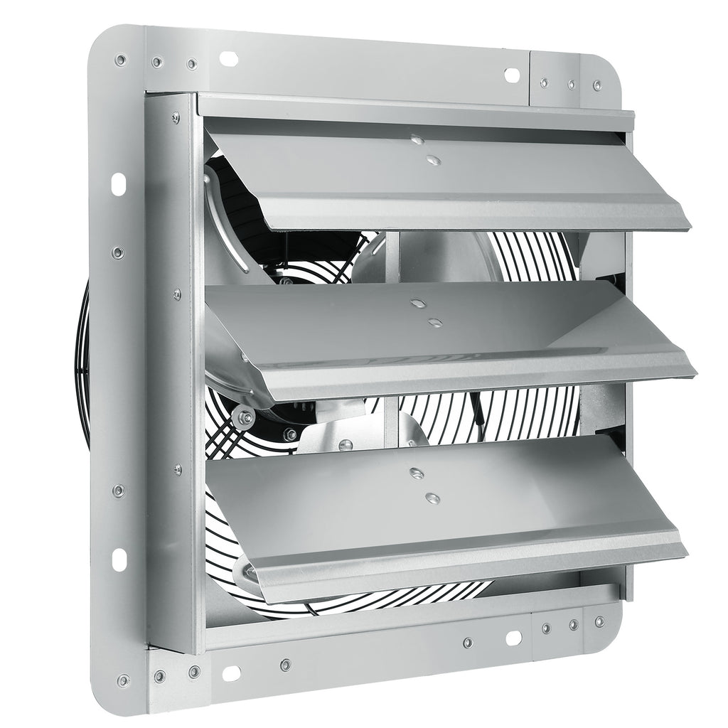 VEVOR 12" Shutter Exhaust Fan with Speed Control - AC Motor, 1000 CFM, Easy Wall Mount Installation, for Greenhouse, Garage and Shed, US Plug