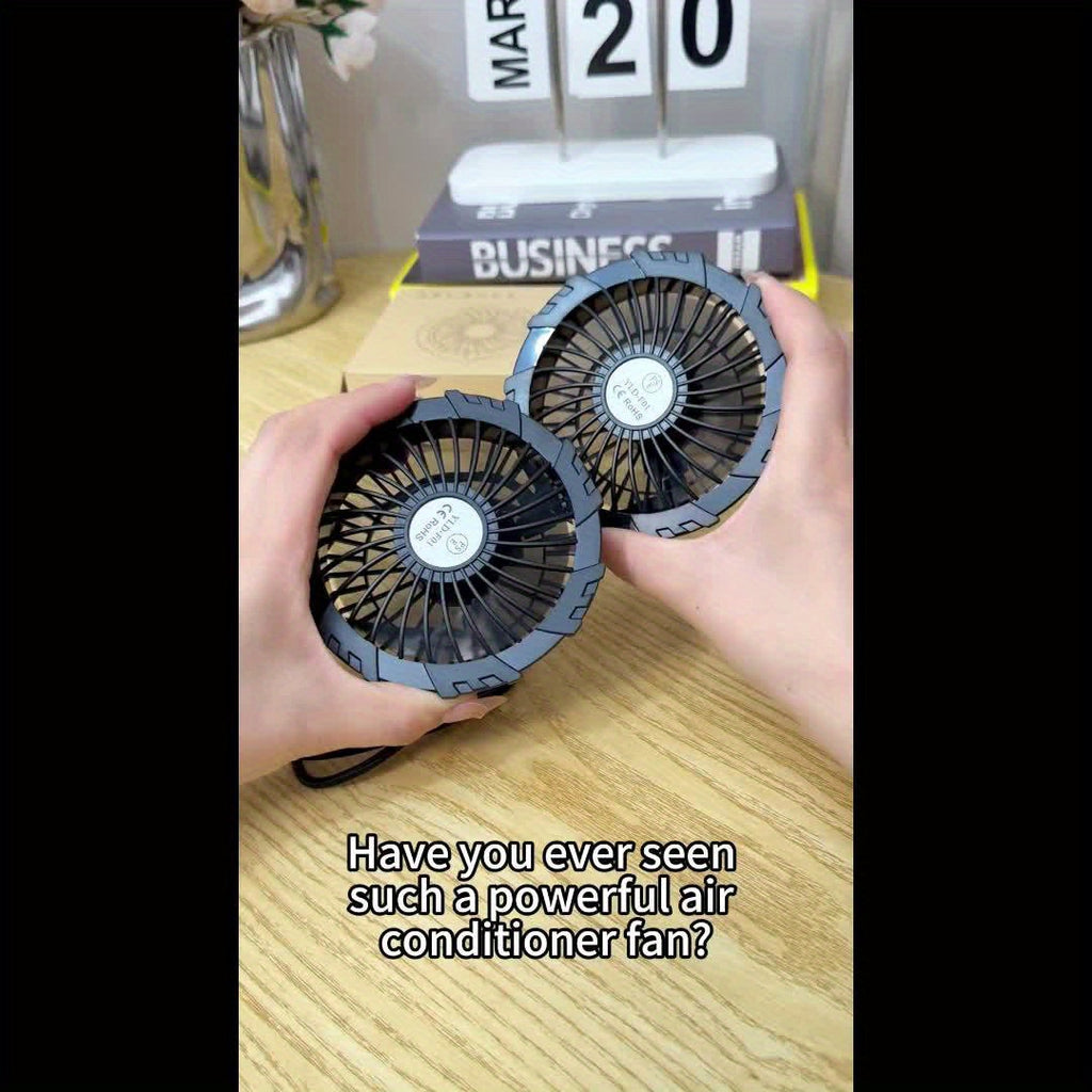 Wearable USB Workwear Cooling Fan Accessory, 9 Blades 3 Speed Adjustable Work Jacket Fan, Brushless Motor, Super Large Airflow Cover, Detachable 3.54 Inch Aperture, Universal Fit for All Work Clothes, 5V USB Cooling Fan