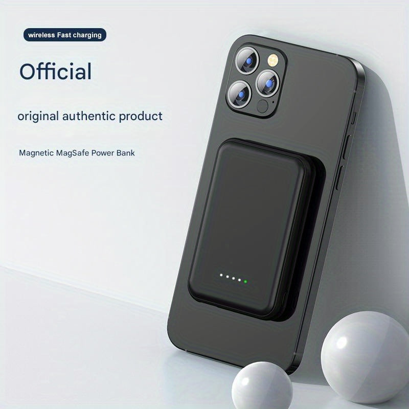 5 Colour, Ultra-Thin Magnetic Power Bank, 10000mAh Battery Pack, 22.5 PD Fast Charging, 15W Wireless Charging, Magnetic Battery Pack for 17/16/15/14/13/12/Pro/Mini/Pro Max And Wired Charging for Android Phones