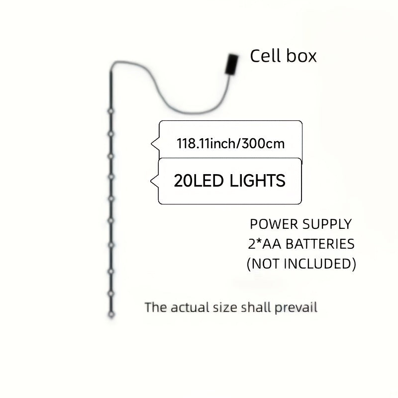 1件蒲公英造型LED串燈，電池供電，適用於庭院、花園、露臺、柵欄、樹木、婚禮、生日派對、聖誕節、萬聖節裝飾（不含電池）