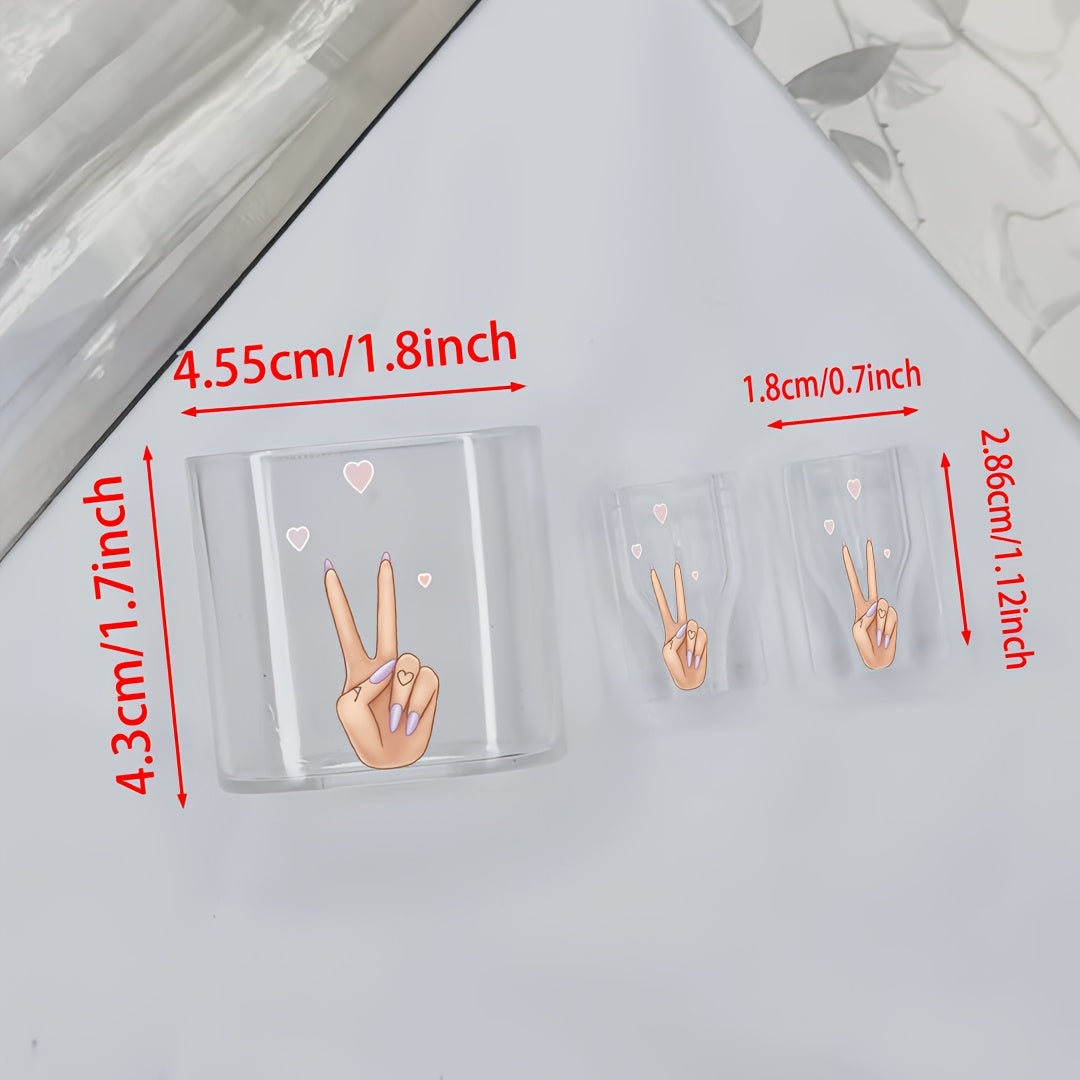 3pcs Set Scissor Hand Heart Pattern, TPU Transparent Charger Protector, Compatible with SAMSUNG Galaxy, 25W Charging Cable and Wall Charger Protection Kit, with Cable Organizer for Gift