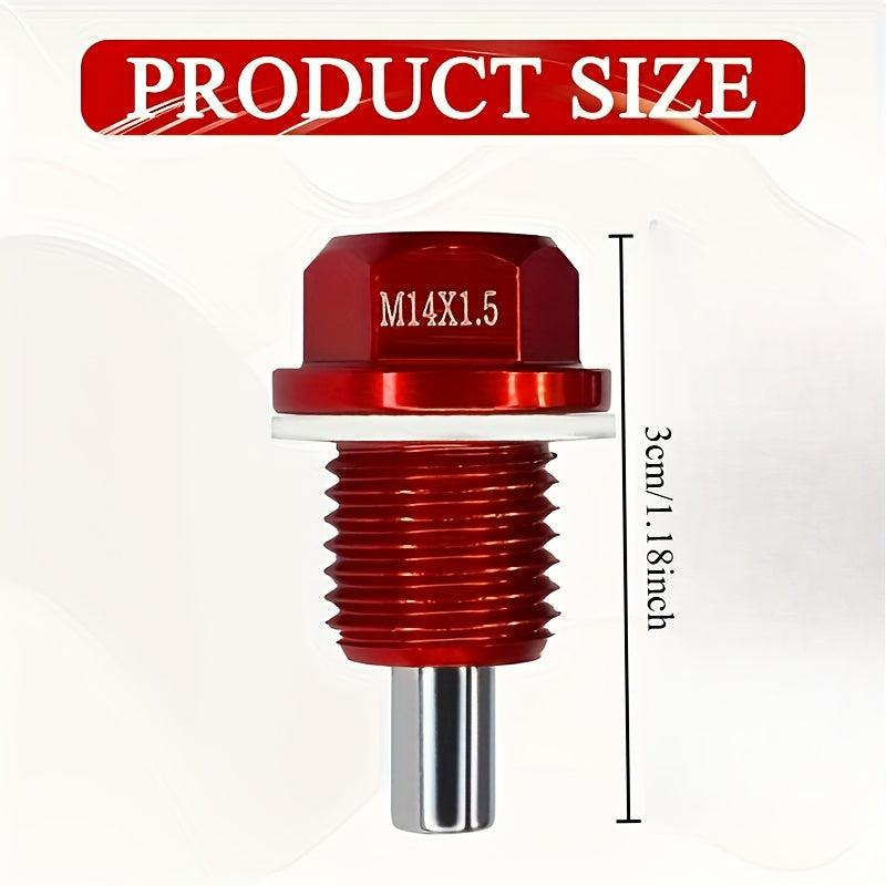 1-Piece Magnetic Oil Drain Plug Removal Tool, Made of Aluminum Alloy, Includes Repair Kit for Oil Drain Screw and Nut, Compatible with Most Ford, Hyundai, Kia, Accord, Pilot, and Odyssey Models