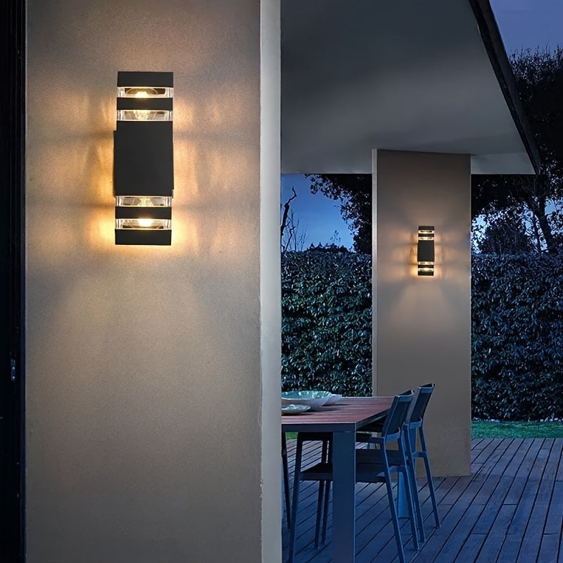 LED Outdoor Wall Light, Courtyard Balcony Wall Light, European Style Waterproof Corridor Gate Luminous Exterior Wall Light, Minimalist Lighting, Single-Head / Double-Head Light