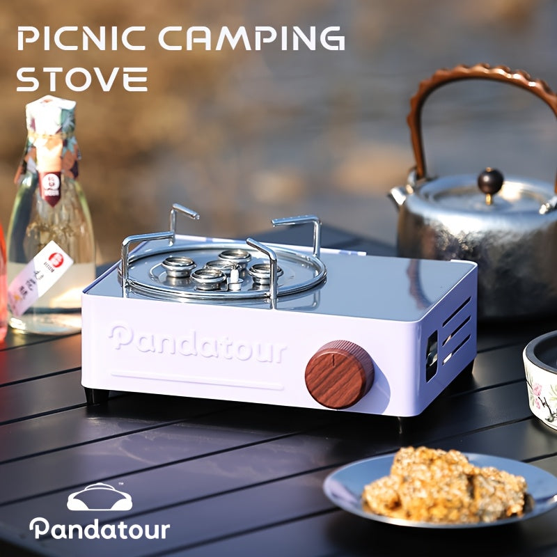 5-Burner High-Power Portable Camping Gas Stove, Ideal for Picnic, Home Cooking & Tea Brewing – Outdoor Cooking Set with Stainless Steel Safety System
