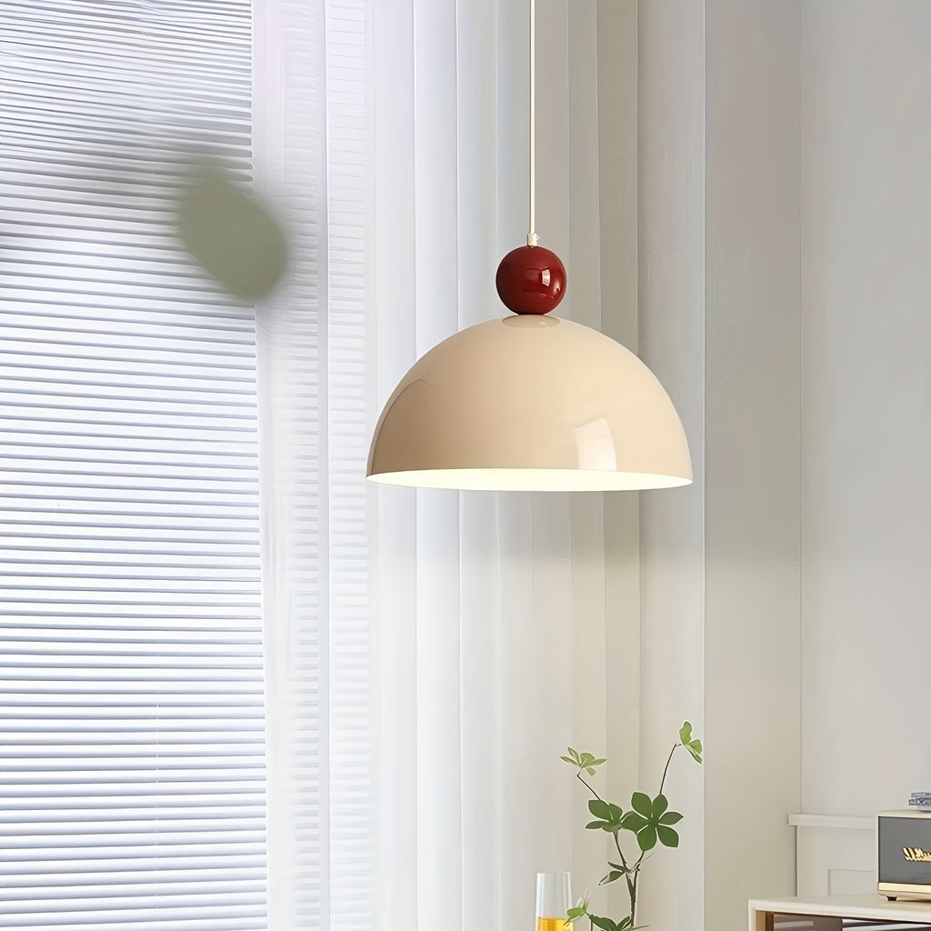 Modern minimalist multi-color semi-circular iron pendant light - suitable for living room, dining table, bar, beverage bar