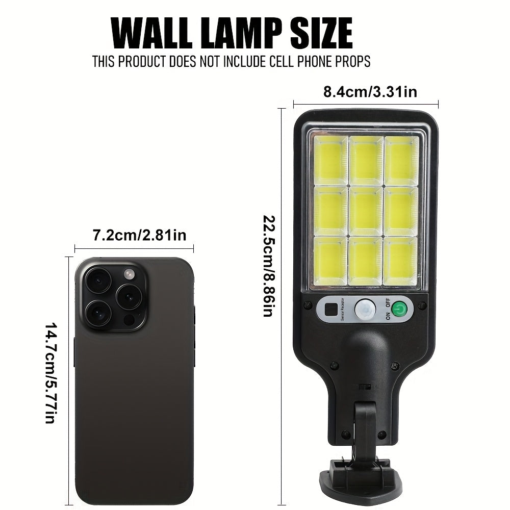 108 COB Reflector LED Security Wall Light with Remote Control, Commercial Street and Area Lighting