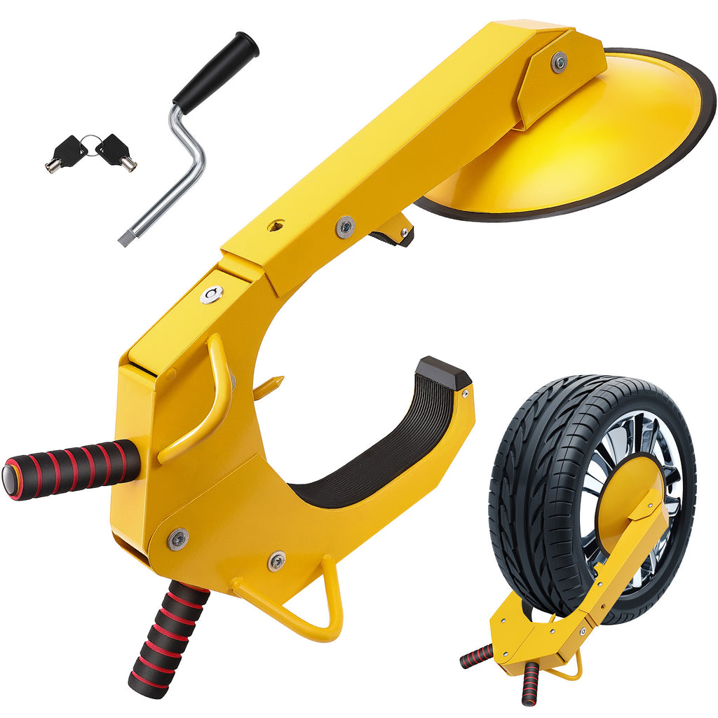 VEVOR Wheel Lock – 1-Pack Trailer Wheel Lock, Heavy-Duty Anti-Theft Tire Lock for RVs, Trailers, Cars, Trucks, SUVs