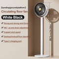 Modern USB Charging Port Standing Fan, 4000mAh Battery Powerful Quiet Wind, 5 Speed Integrated Height Adjustable Floor Fan, Ideal for Bedroom Living Room Office Study, Perfect Christmas Gift