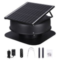 VEVOR Solar Attic Fan, 40W, 1230 CFM High-Airflow Solar Roof Vent Fan, 110V Smart Adapter, Low Noise & Wind-Resistant, for Home, Greenhouse, Garage, Store, RV, FCC Certified