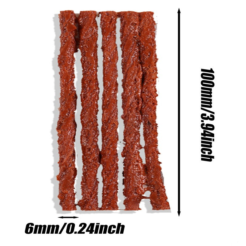 Universal Easy-Use Emergency Tire Repair Strips for Car/Motorcycle/Bicycle (5/10/20/30/40-Piece Pack)