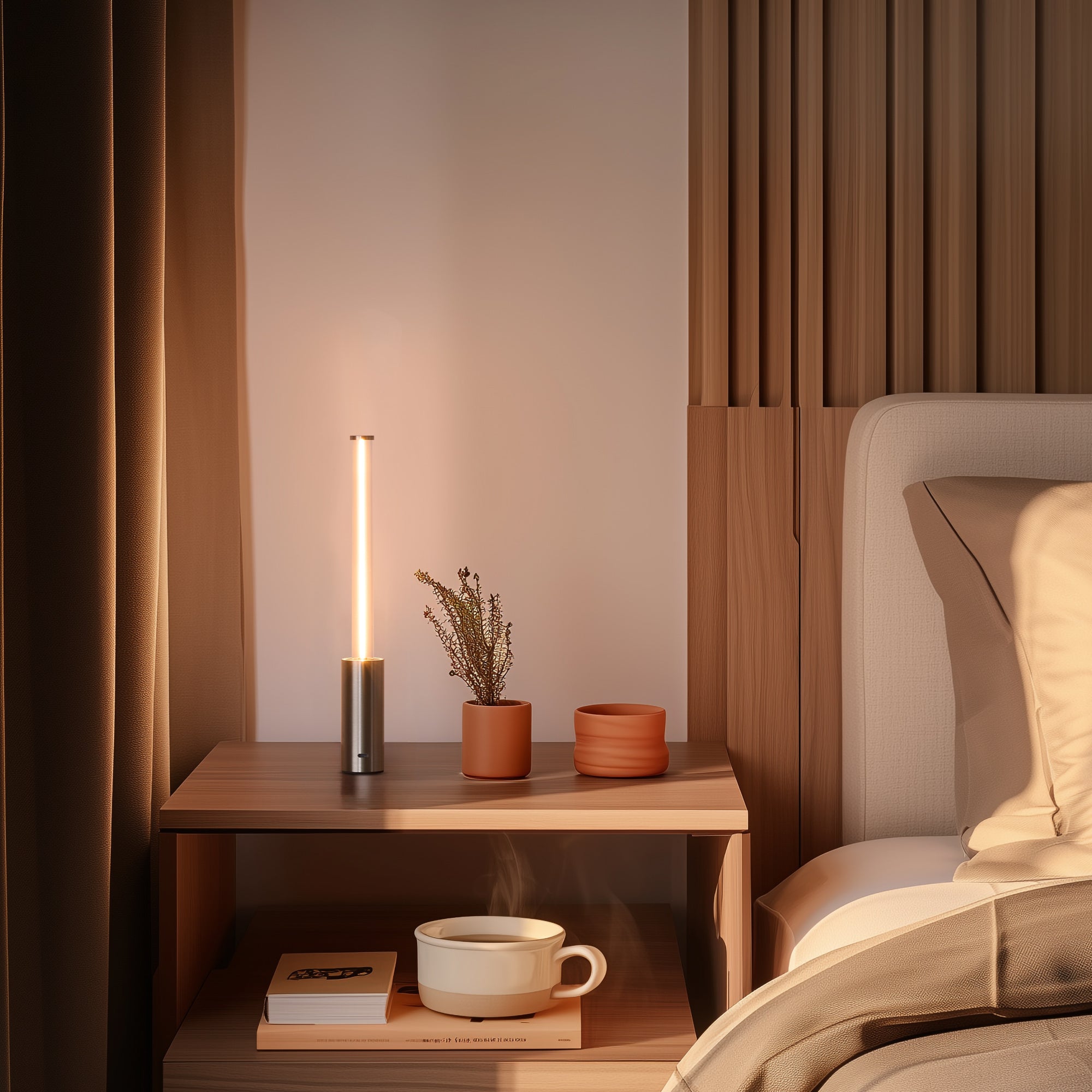 Wireless light, small light for small spaces, rechargeable battery-powered light, mini touch light, mood lighting, portable camping light, suitable for restaurants, bars, patios, bedside, bookshelves