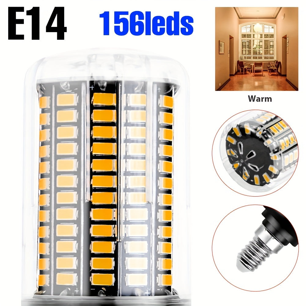 LED corn bulb E14 small screw base spotlight AC85-265V ceiling chandelier built-in bulb E27/E26 universal indoor bright eye-protection flicker-free candle light B22 home use 220V bedroom living room office study downlight 110V bathroom