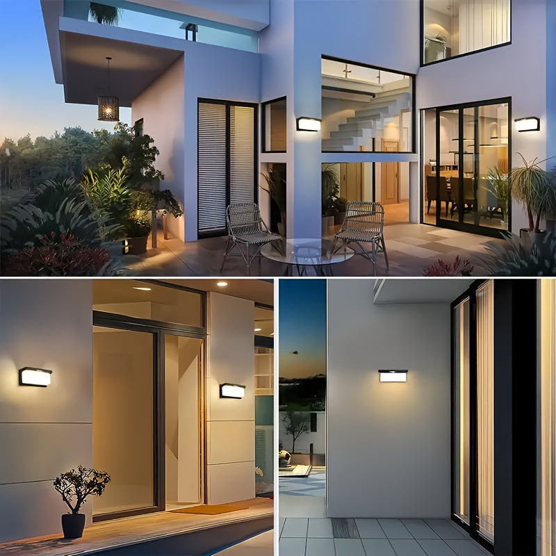 Solar Outdoor Light Sensor Solar Security Light 3-Level Dimming Mode Solar Wall Light Suitable for Garden Fence Courtyard Patio