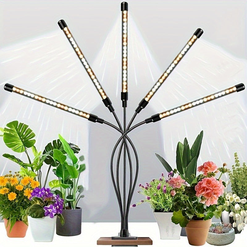 Clip-On Plant Grow Light, Suitable for Indoor Greenhouse Hydroponic System Tent Flower Seedling Plant Lighting