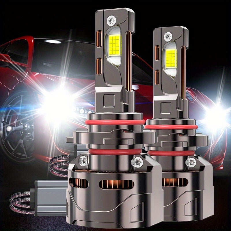 2 S&D LED Car Headlight Bulbs, Compatible with H4/9003/HB2 H7 H8 H9 H11, 7500K, Error-Free Canbus, Aluminum, 12V/24V High Brightness 950% Super Bright, Suitable for Smart Driving, Plug-and-Play, for Motor Vehicles