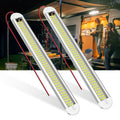 12V LED interior light bar, 120 LEDs 12 volt LED light strip, with switch, suitable for enclosed cargo trailers, cars, RVs, vans, trucks, campers, boats, caravans, motorhomes (2-pack)