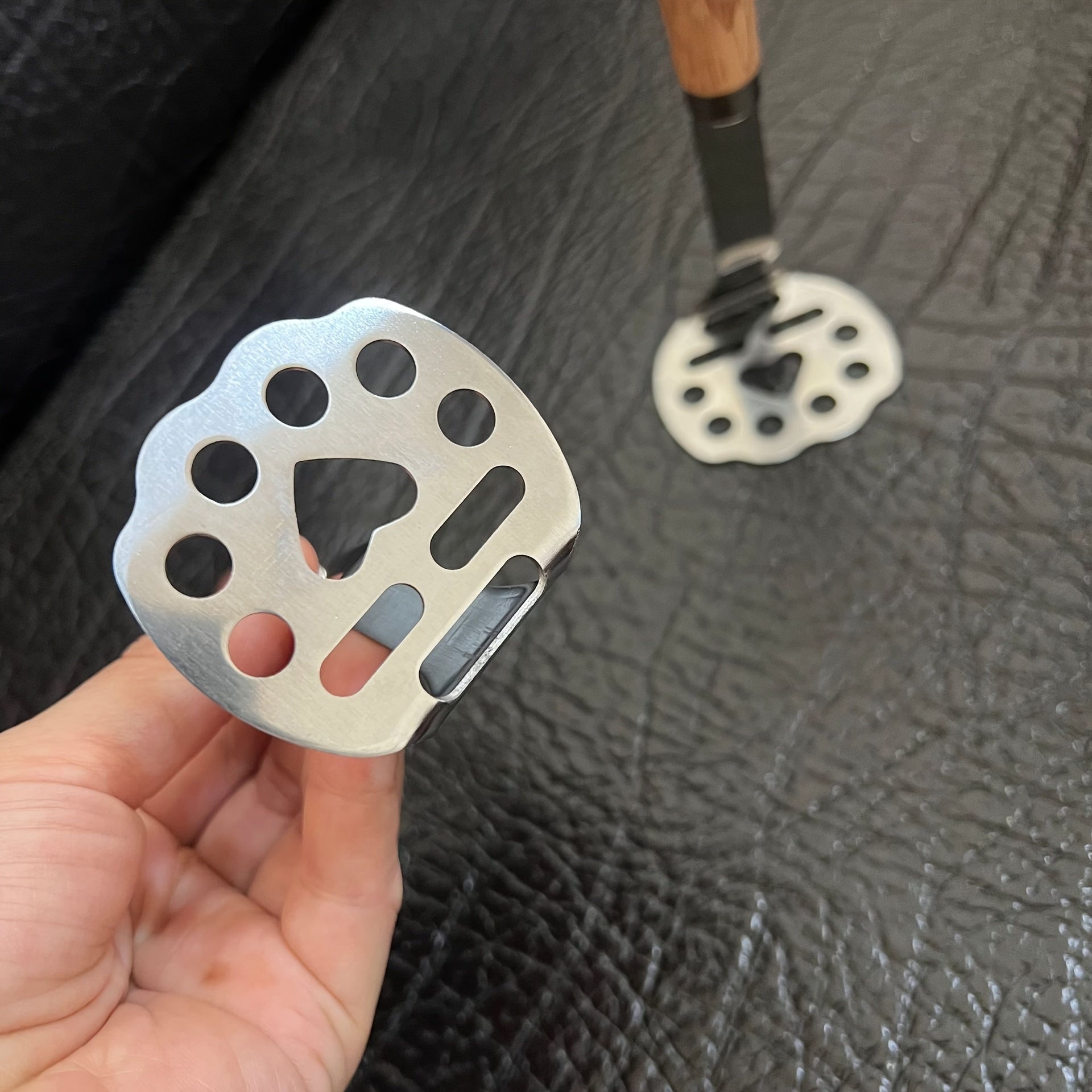 1 Piece Standable Potato Masher – Stainless Steel Masher, Press & Crush Tool, Baby Food Maker Tool, Kitchen Tool