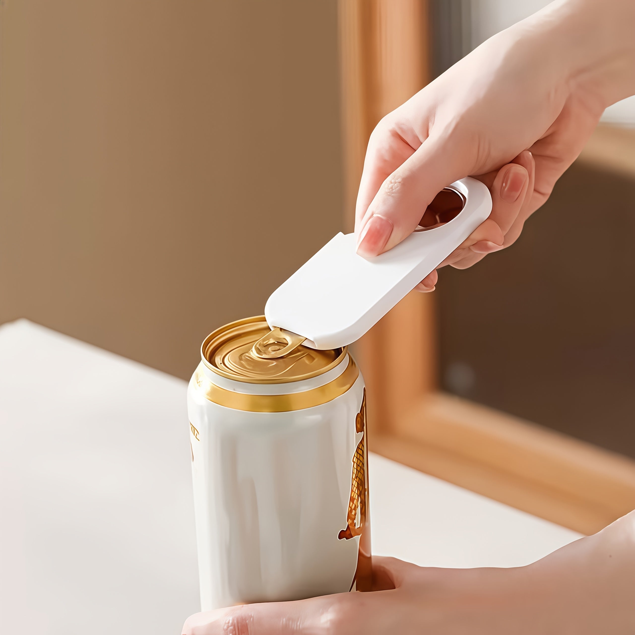 Stainless Steel Bottle Opener - 3-in-1 Jar Lid Opener Tool, Household Kitchen Can & Beer Bottle Cap Opener, Non-Slip & Effort-Saving