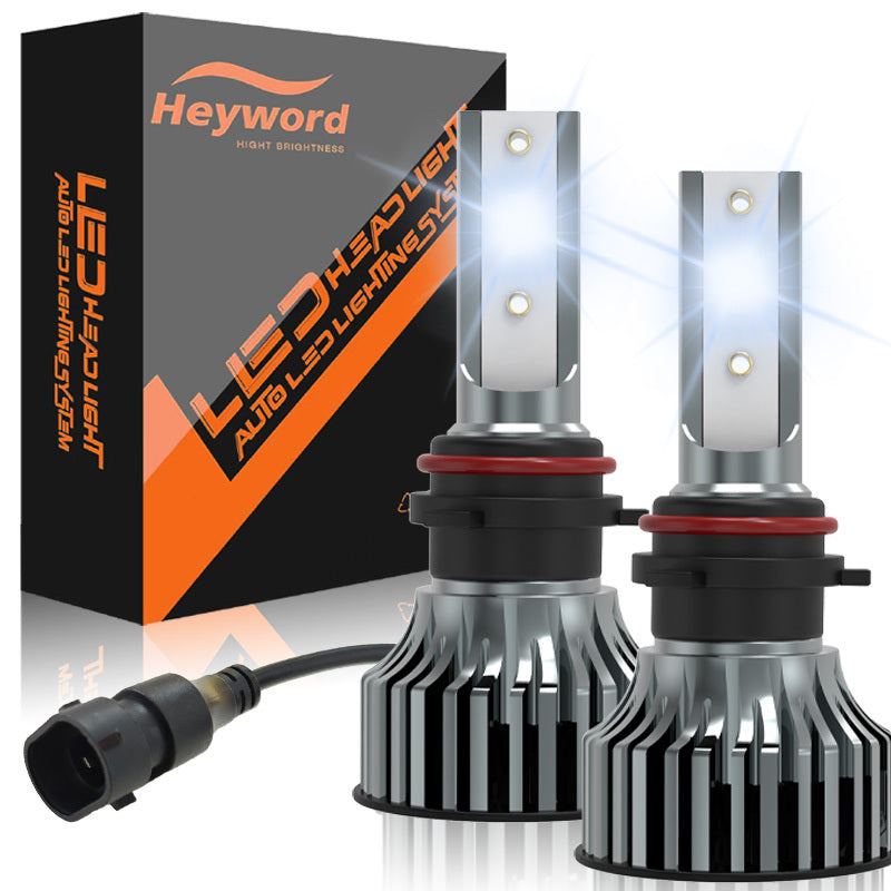 Heyword 2 Sets H7, H1, H3, H4, H8/H9/H11, 9005, 9006, 9012 LED Car Headlight Fog Light, Low Beam, High Beam, Color Temperatures: 4300K/Warm Light, 3000K/Yellow Light, 8000K/Blue Light, 25000K/Ice Blue, 6000K/White Light