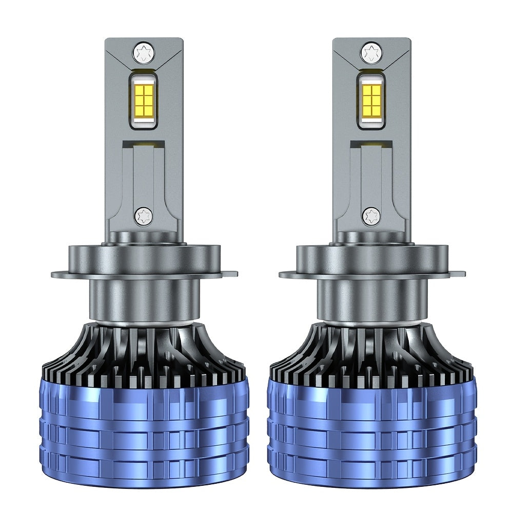 2-Pack H7 H4 H11 LED Headlights 220W High Power Canbus H1 H8 H9 9005 HB3 9006 HB4 9012 HIR2 9007 HB5 9008 H13 Turbo Light 6000K Car Light, No Battery Included