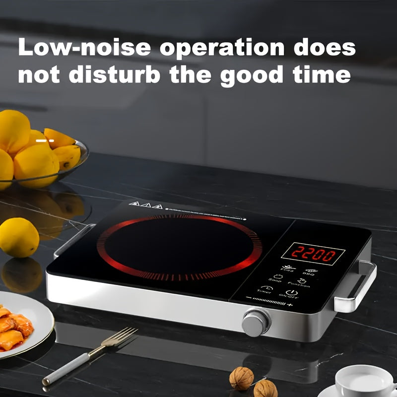 Electric Ceramic Cooktop, 2200W – 2200W Infrared Electric Stove, Home Cooking Stove, US Standard 110V