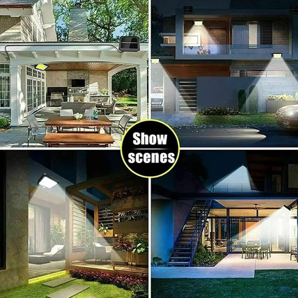 Motion Sensor Solar Courtyard Light, Commercial Street Lighting Outdoor 160 LED Solar Split Wall Light 3 Mode Motion Sensor Garden Street Light Area Lighting Solar Light Garden Villa Security Wall Light