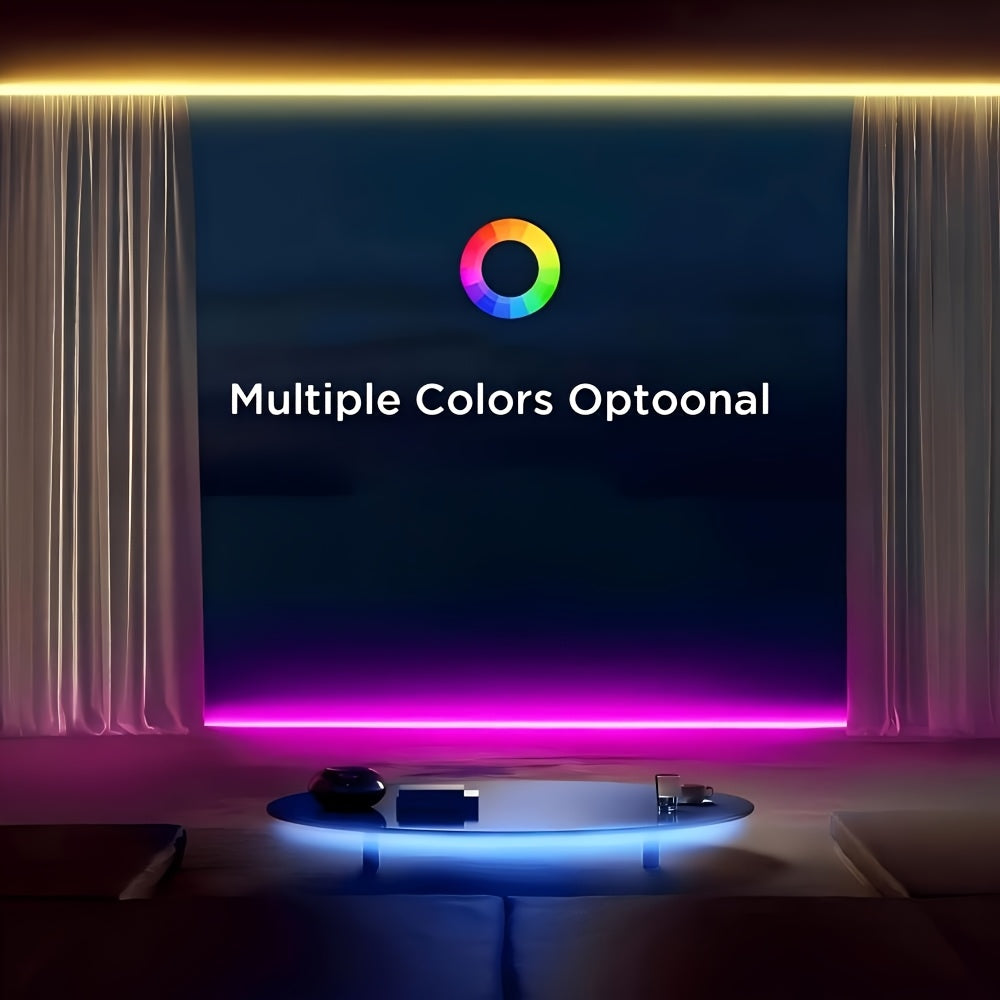 RGB 舞台氛围 LED 灯带 3.28ft‑131.23ft USB 供电 3 键控制 多色可变光 适用于派对演出婚庆节日布景 电视卧室客厅专业氛围照明