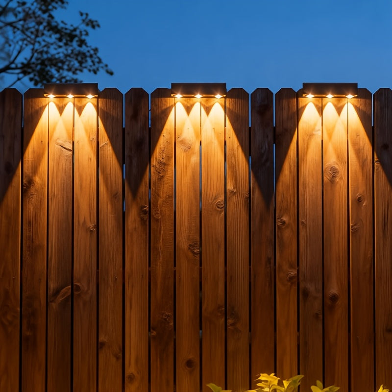 Outdoor Wall Light Solar Charging Landscape Light Wall Washer Light Villa Garden Community Wall Hanging Lamp Decorative Beautiful Light, Suitable for Villa, Courtyard Wall, White Light and Warm Light Freely Adjustable