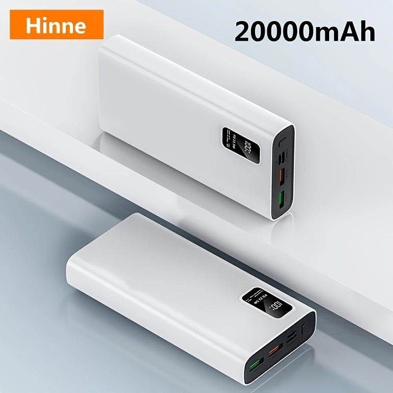 20000mAh/10000mAh Portable Power Bank, 22.5W Fast Charging Outdoor Portable Charger, 2 USB 3.0 C-type QC PD4, with LED Display Screen, External Backup Battery Charger, Safe and Stable Polymer Lithium Battery