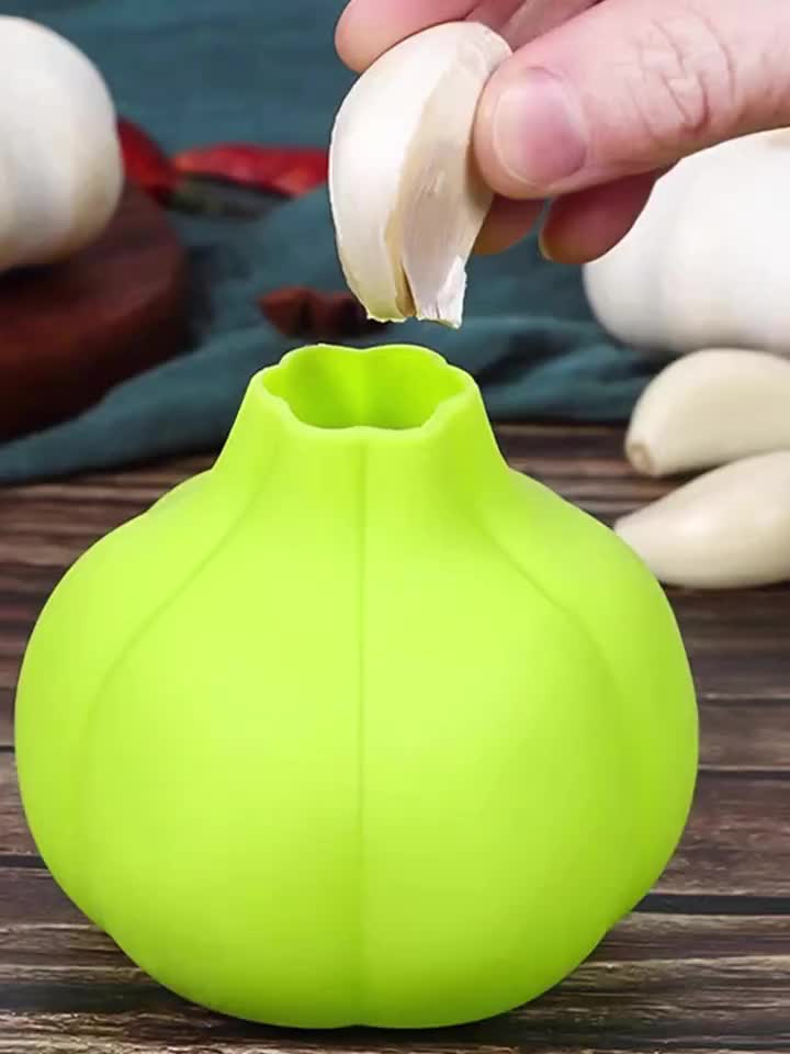 Silicone Garlic Peeler, Kitchen Food Garlic Skin Remover Tool, Convenient, Fast and Easy-to-Clean Kitchen Gadget