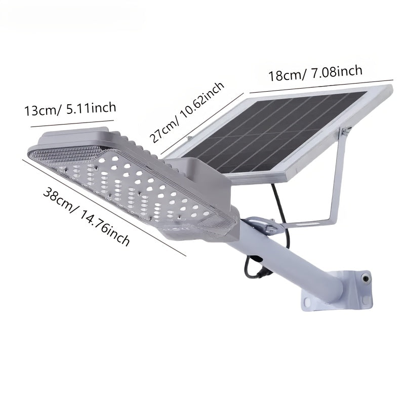 High Power Solar Street Light 6500K with Remote Control, Waterproof, Perfect for Commercial Courtyard Security and Outdoor Lighting