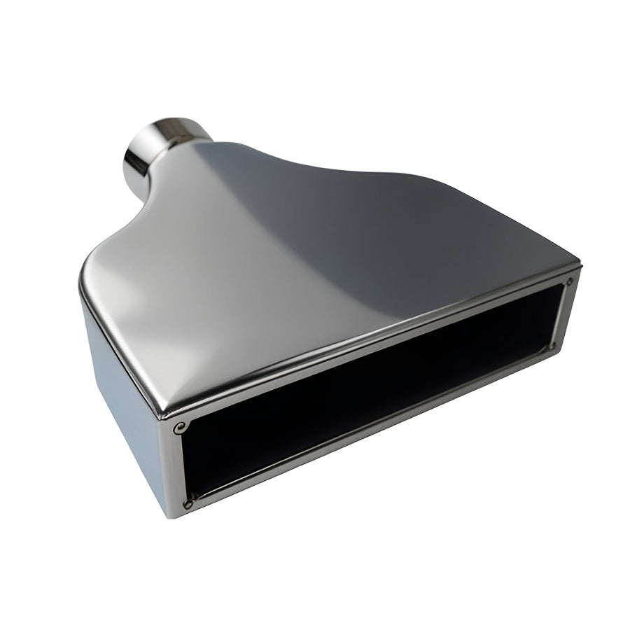 1 Car Modification Exhaust Pipe Stainless Steel Square Exhaust Tip Universal Square Outlet Exhaust Tail Pipe