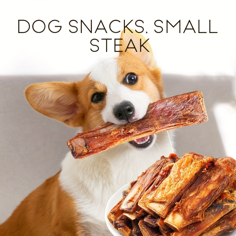 80g 小型犬磨牙棒 - 牙齒清潔磨牙骨，牛排口味，狗狗零食，幼犬健康磨牙玩具，幫助清潔牙齒和清新口氣，耐用且安全的狗狗磨牙棒，非常適合小型犬和幼犬