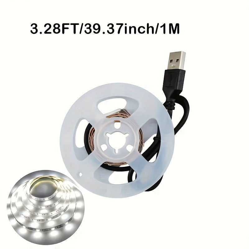 USB灯条 DC5V 明亮的柔性LED灯带 带自粘 SMD2835 可任意裁剪 可做装饰 照明