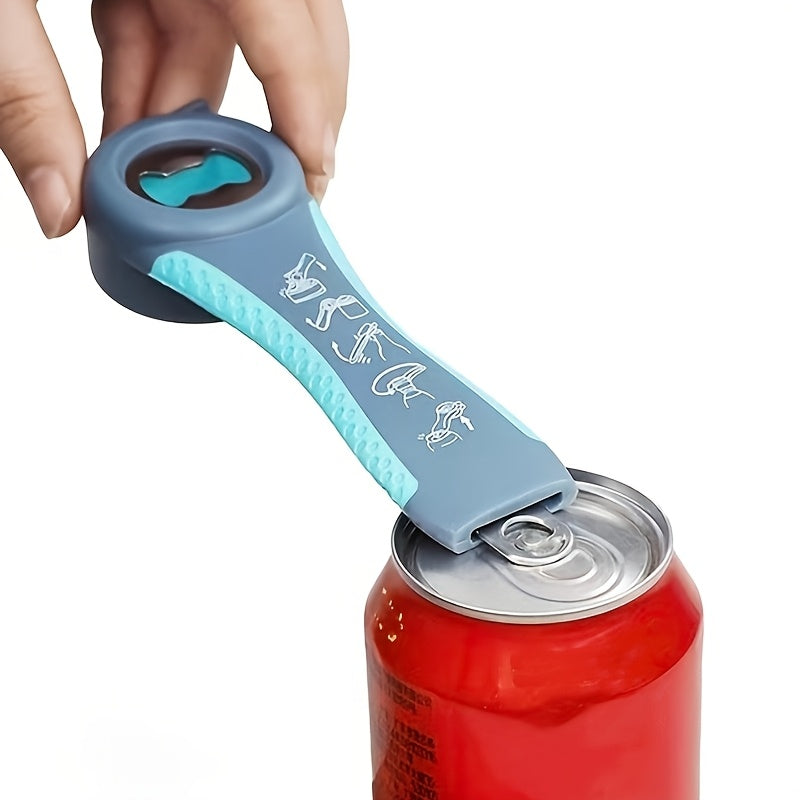 9-in-1 Multifunctional Bottle Opener Set – Ergonomic Non-Slip Rubber Grip Can Opener Kit, Effort-Saving Lid Opener Tool Designed for Weak Hands, Seniors & Arthritis Sufferers