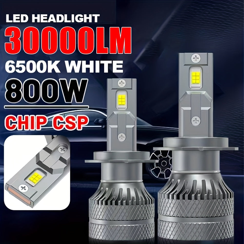 2Pcs H4 H7 LED Bulbs Canbus H1 LED H11 H8 H3 HB3 9005 HB4 9006 9007 HB5 9008 H13 9012 High Power 800W Car Headlights 6500K White 12V 24V