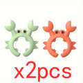 2Pcs Silicone Spoon Rest Set, Cute Crab and Octopus Shaped Heat Resistant Spoon Holder, Kitchen Utensil and Spatula Organizer, Perfect Gift Idea