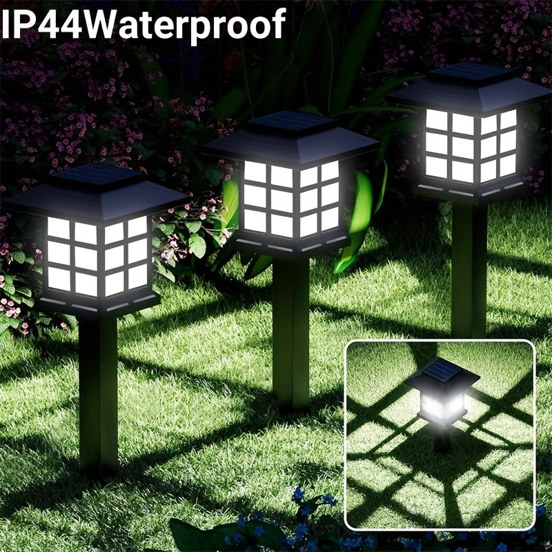 24/12/6 Pack LED High Quality Solar Lights, Suitable for Outdoor, Christmas Decoration, Illuminating Your Garden, Landscape, Pathway, Yard, Patio and Driveway Lighting (White/Warm/Color Light)