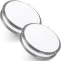 12-Inch Dual Ring Dimmable LED Ceiling Light, 15W (Equivalent to 95W), 1050 Lumens, 3000K Warm White Light, Silver Finish Steel, Commercial or Residential Use, 2/4-Pack