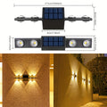 Solar Assemble Convex Mirror Wall Light Exterior Wall Light LED Outdoor Lighting Solar Garden Light Wall Light Decorative Landscape Light for Courtyard, Garden, Fence, Deck, Wall, Holiday Decoration