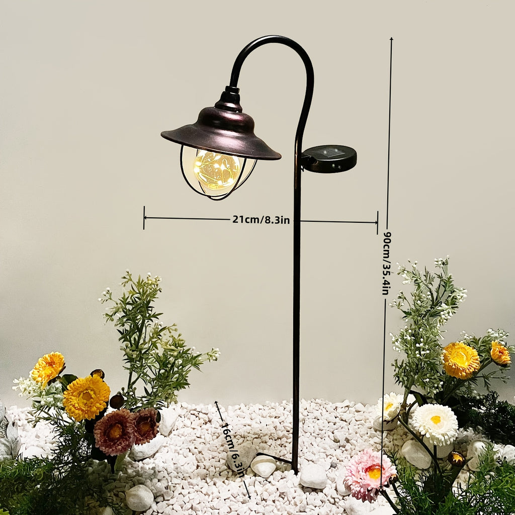 1-Piece Vintage Elbow Ground Insert Light, Courtyard Lawn Gardening Outdoor Lighting, Outdoor Courtyard Garden, Christmas, European Vintage Courtyard Light Garden Decoration