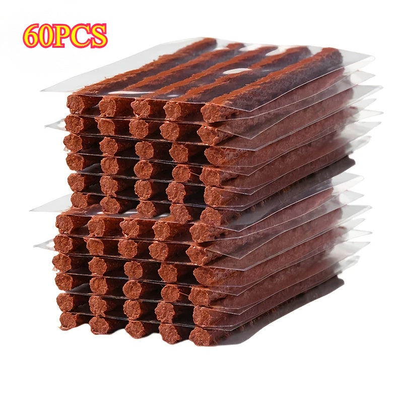 Tire Repair Strips, Automotive Tire Repair Tools, Motorcycle Tubeless Tire Puncture Plug Sealant Strip Repair Kit, Auto Vacuum Tire Repair Rubber String