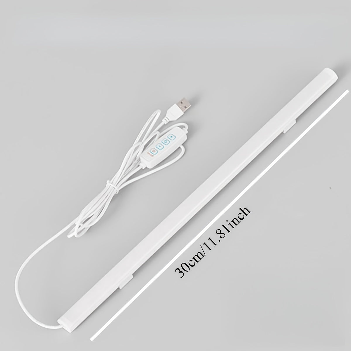 LED tube reading light for studying, with 3 color options, USB plug, suitable for night use, available in 11.81-inch / 15.75-inch lengths, dimmable, suitable for bars, nightstands, cabinets, an excellent Christmas gift