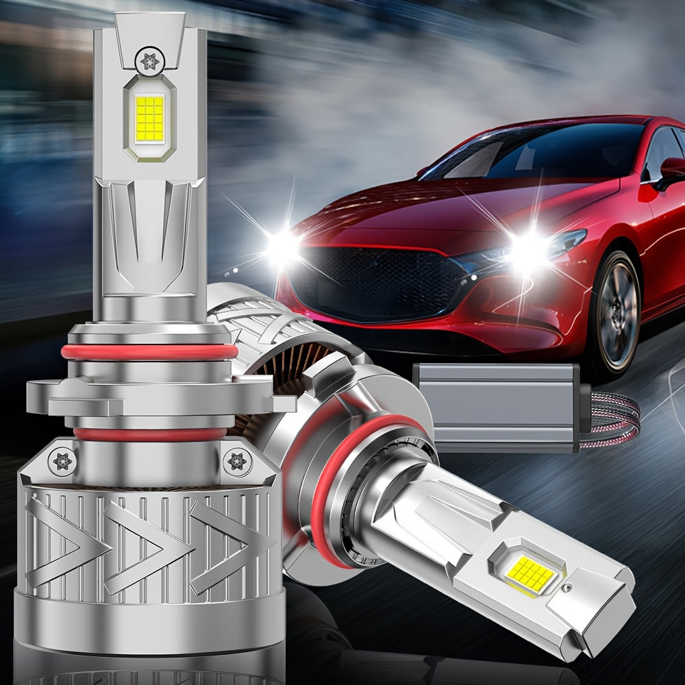 2-Pack LED Car Headlights | 60,000 Lumens, H11 LED Headlights Compatible with H7/H18, H11 H8 H9, H16 H1 - | 320W, 6500K White Light, Plug-and-Play, 1000% Brightness Increase, Easy to Install