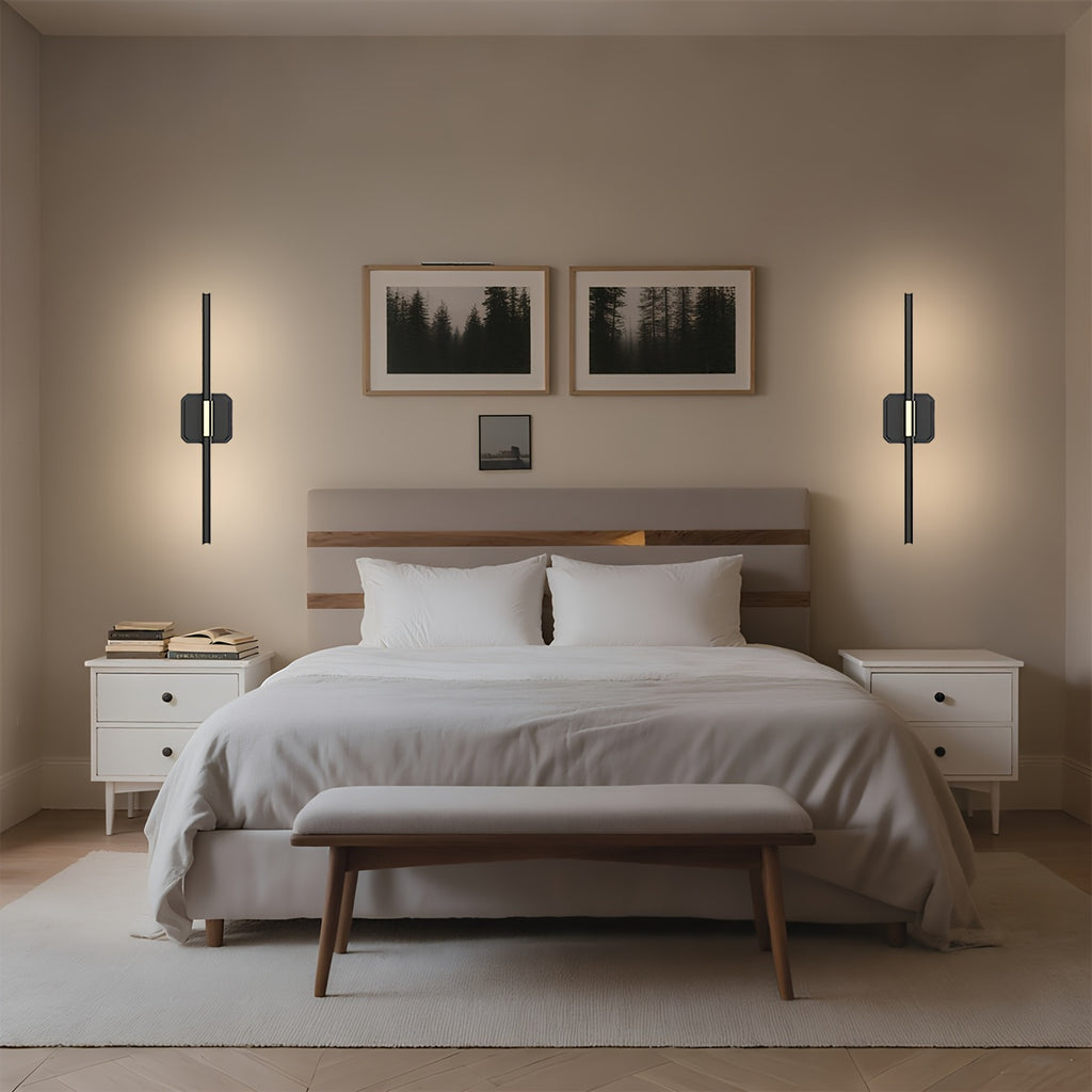 2 Sets Rechargeable Wall Light, Wireless Dimmable Wall Lamp with Remote Control, 360° Rotatable, Timer Function, 3000K - 6500K Adjustable LED, 28.3-Inch 10000mAh Wall Light, Suitable for Bedroom, Hallway, Living Room, Holiday Gift