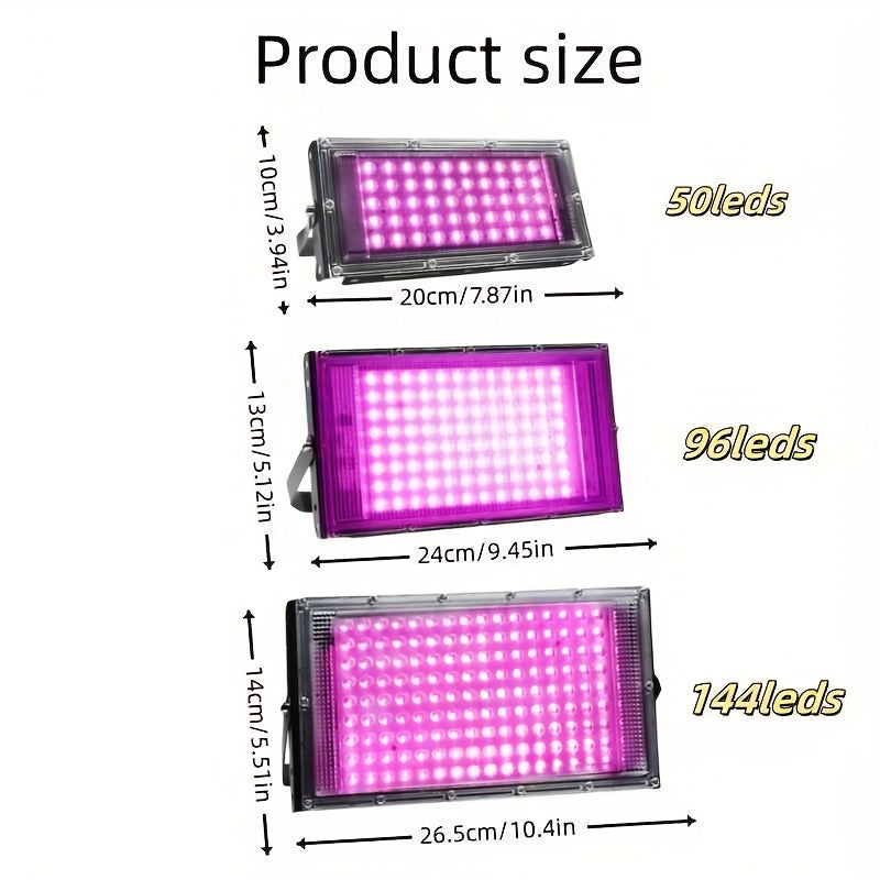 2/3-Piece Set LED Full Spectrum Plant Grow Light, Multiple Models Available, Suitable for Indoor Plants, Succulents, Hydroponics, Greenhouses, Gardens, Potted Plants, Vegetable & Fruit Nurseries and More Scenarios